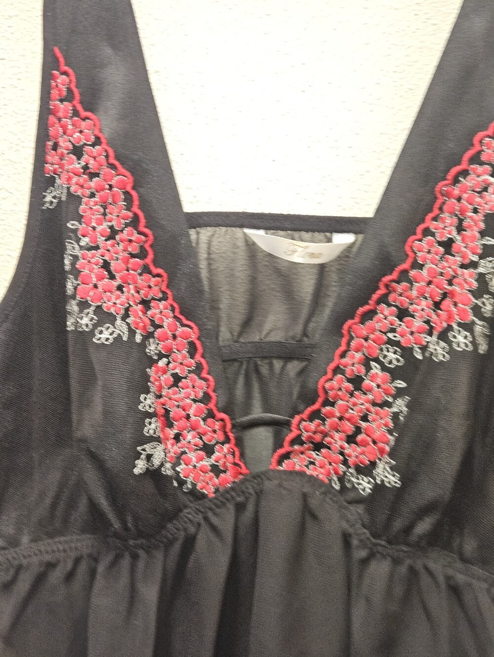 Flora Womans Black Chemise Size M - Picture 5 of 11